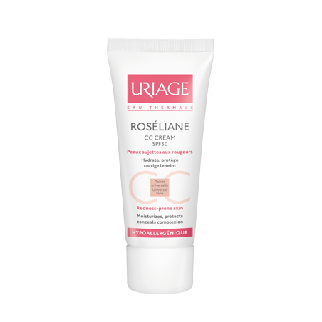 URIAGE ROSÉLIANE CC Crème SPF30  Hydra-protectrice – Correction de teint  40ml