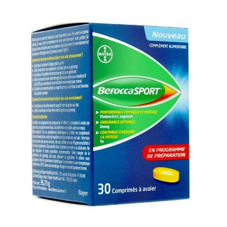 BEROCCA SPORT 30 COMPRIMES - Mon pharmacien conseil