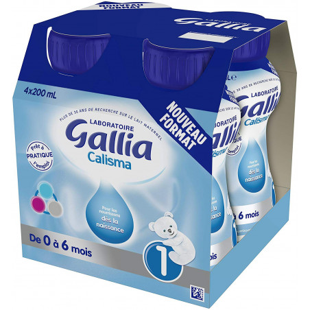 Gallia Calisma 1 Lait Pret A L Emploi Des La Naissance 0 6 Mois 4 Bouteilles De 0ml Mon Pharmacien Conseil