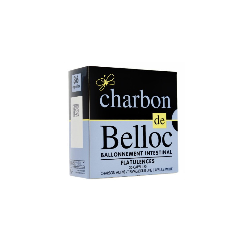 CHARBON DE BELLOC 125 mg Capsule molle (Boîte de 36)