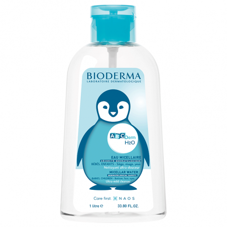 Bioderma ABCDERM H2O Micellar solution for babies. 1L bottle