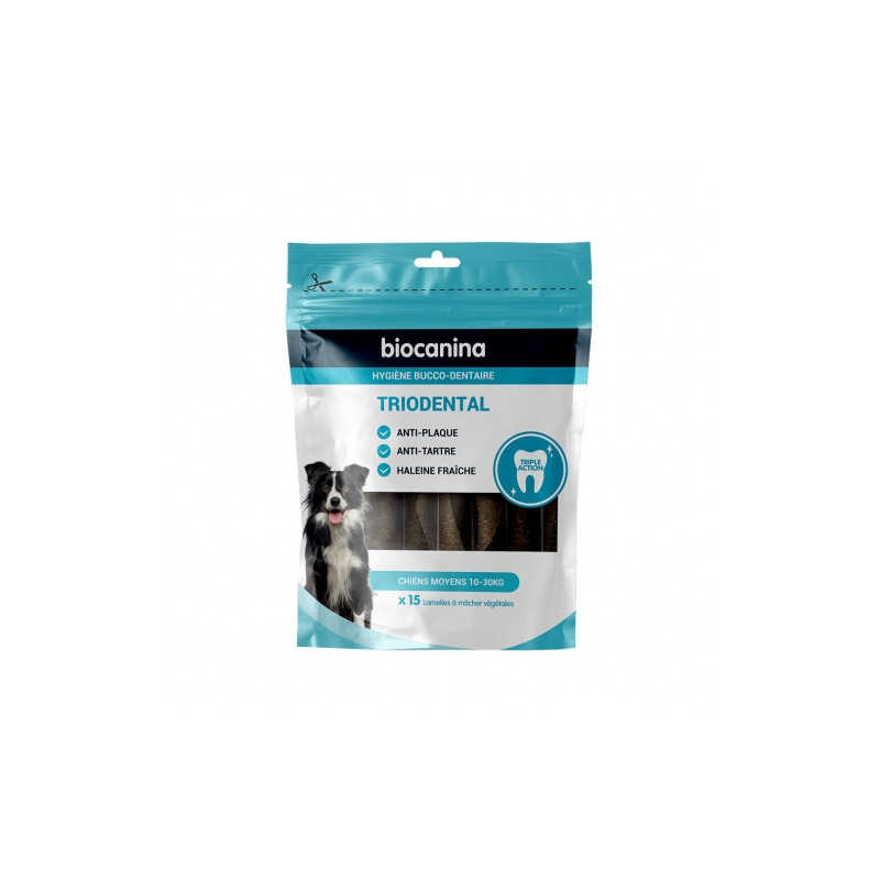 BIOCANINA TRIODENTAL 15 CHEWING STRIPS FOR MEDIUM DOGS