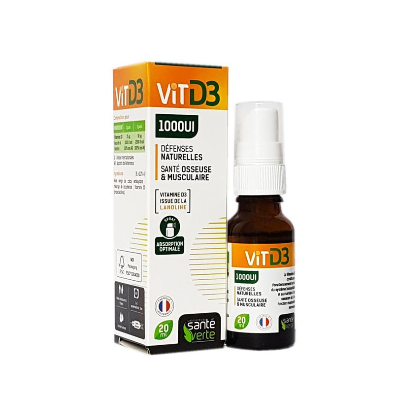 Overjas onwettig Beperkt Green Health Vitamin D3 1000IU - 20ml Spray