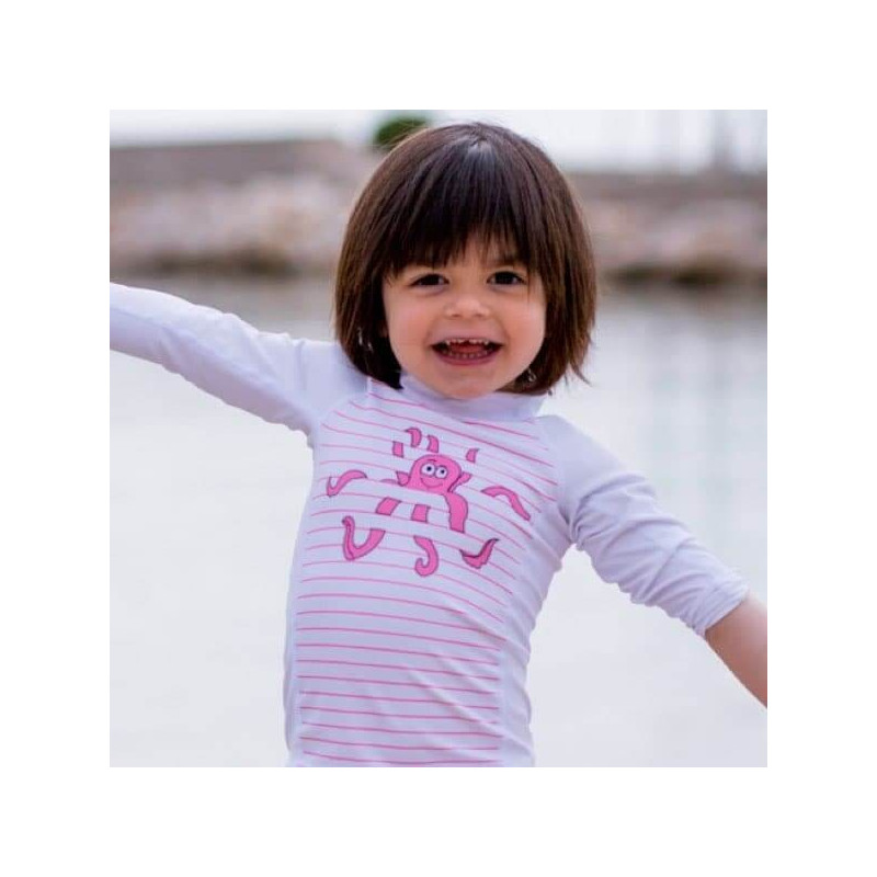 T Shirt Enfant Anti Uv 2 Ans Rose Barbadiving Mon Pharmacien Conseil