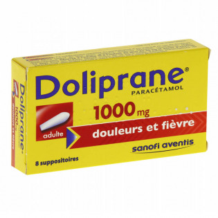 Pharmacie Saint Pierre - Médicament Doliprane 1000 Mg Suppositoires Adulte  2plq/4 (8) - Paracétamol - Gradignan