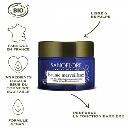 Sanoflore Baume Merveilleux raffermissant anti-rides 50 ml 3337873401380