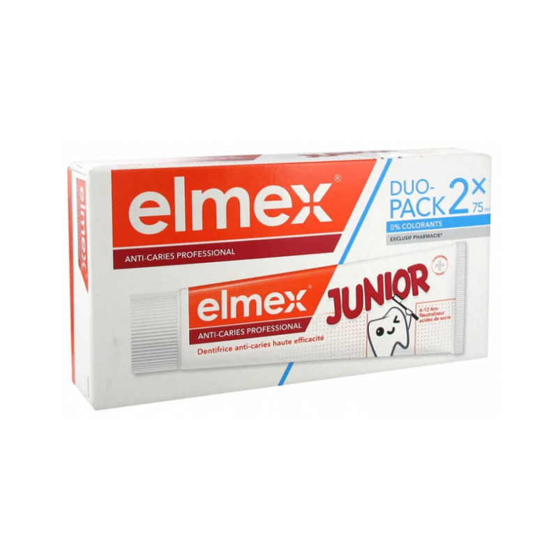Elmex Kit Dentaire Enfants 2 Brosses à Dents + 1 Dentifrice + 1 Gobelet  Offert