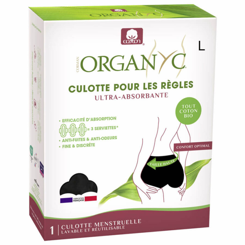 Organyc Culotte Menstruelle ultra-absorbante L