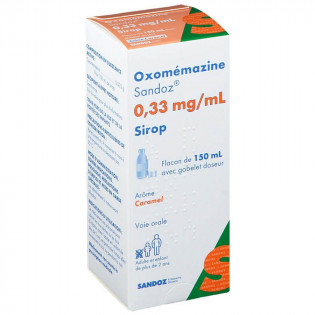 Oxomemazine Sandoz syrup with sugar 150 ml bottle