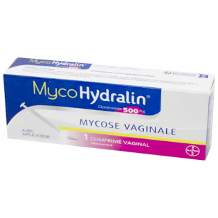 MYCOHYDRALIN 500MG BOX OF 1 VAGINAL TABLET WITH APPLICATOR