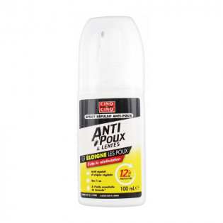 Cinq sur Cinq Spray Répulsif Anti-Poux Protection 12H 100 ml 3614790000415