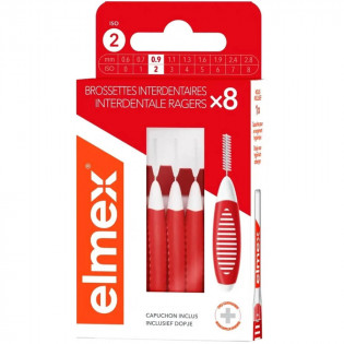 Elmex Interdental Brush Size 2 0.9mm 8 Units