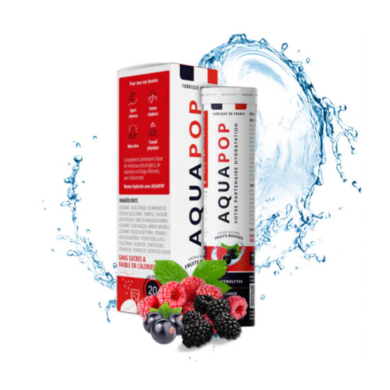 Aquapop Récupération et Hydratation Fruits rouges Comprimés effervescents 3770020165054