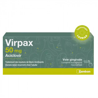 Virpax Herpès labial, boutons de fièvre 1 comprimé 3400930253359