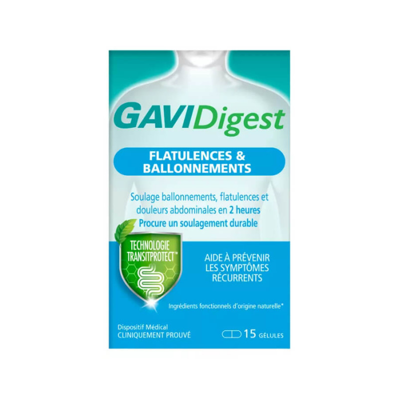 GAVIDigest Flatulences et Ballonnements 15 gélules 3059940049669