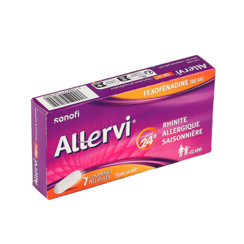 Allervi 24H Rhinite allergique saisonnière 7 comprimés 3400927481802