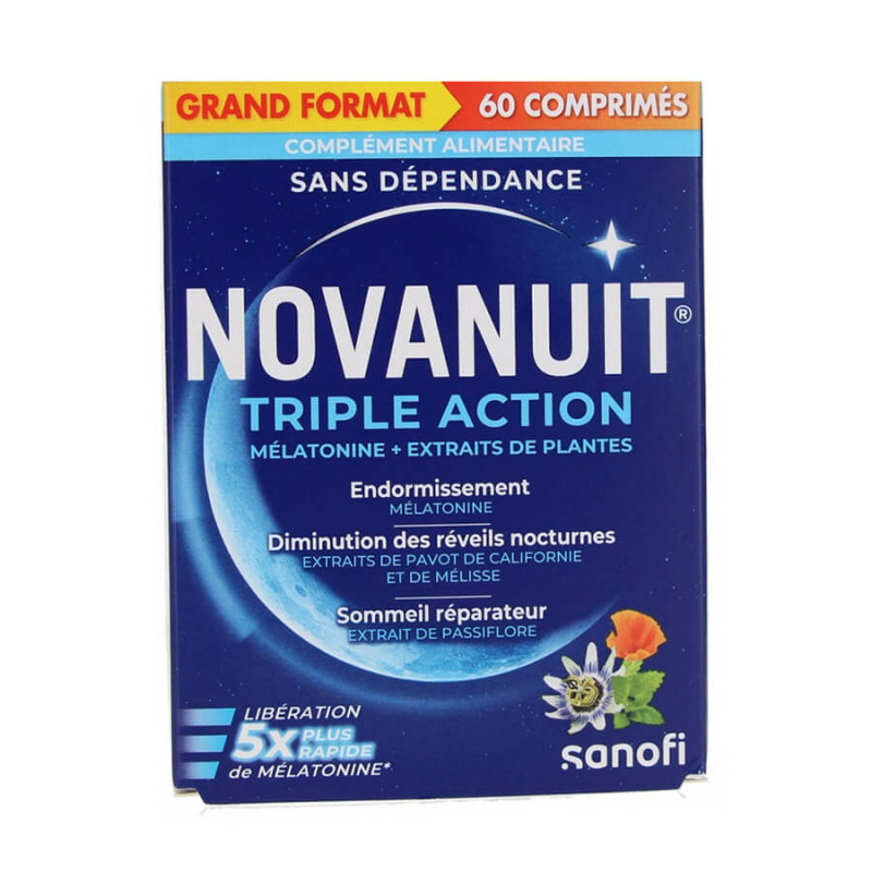 Sanofi Novanuit Triple Action sommeil 60 Comprimés 3664798070118