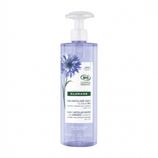 Klorane Micellar Water with cornflower. 400ml bottle