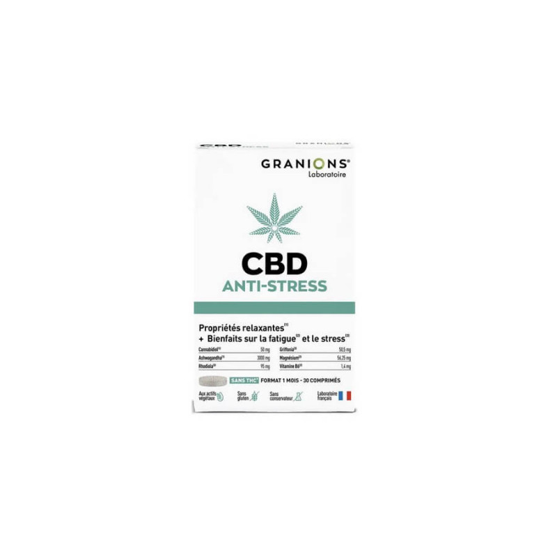 Granions CBD Anti-Stress 30 comprimés 3760155216783