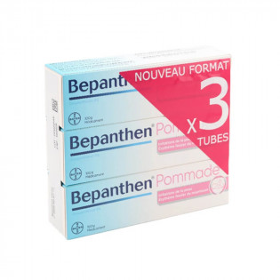 Bepanthen ointment 5% lot of 3 tubes of 100 gr