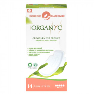 Organyc Douceur maternité Extra Coton bio towels x 14