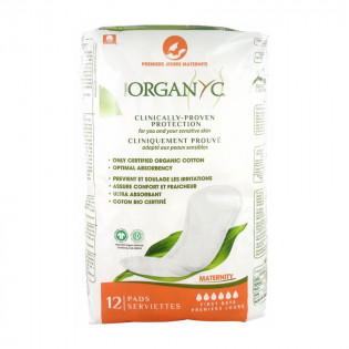 Organyc Premiers jours maternité sanitary pads x12