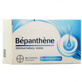 Bepanthène 100 mg chute de cheveux 60 comprimés 3400932949243