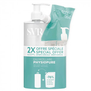 SVR Physiopure Micellar Water 400ml + Micellar Water Refill 400ml