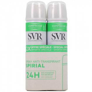 SVR Spirial Anti-Perspirant Deodorant Spray 2 x 75 ml pack