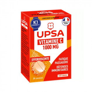 Vitamine C UPSA 1000mg 20 comprimés effervescents 3585550000535