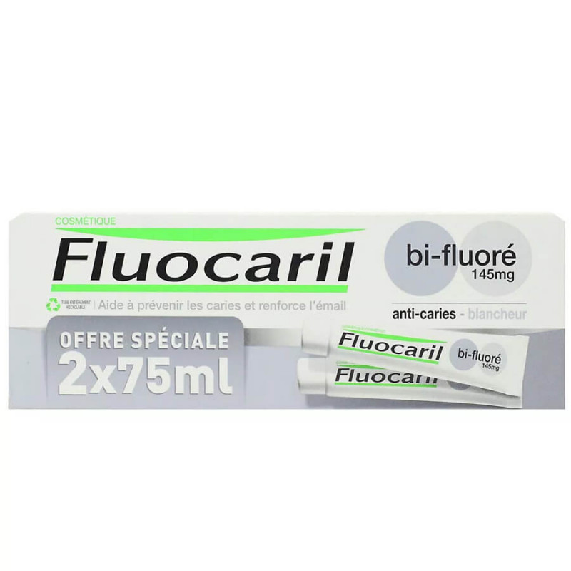 Fluocaril Dentifrice Blancheur  Lot de 2 x 75 ml 8710604763189