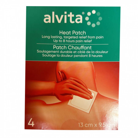 Alvita patch adhésif autochauffant boite de 4 patchs 5055382308461