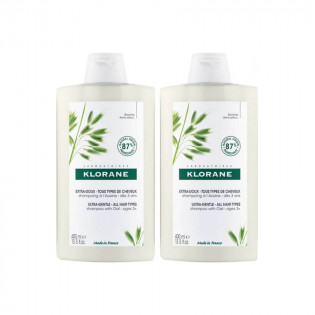 Klorane Organic Oatmeal Shampoo 2 x 400 ml