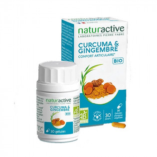 Naturactive Curcuma et gingembre Bio Confort articulaire 30 gélules 3665606002178