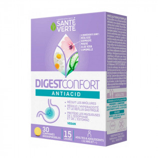 Santé Verte DigestConfort Antiacid 30 Orodispersible Tablets