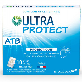 Biocodex Ultra Protect ATB Probiotic 10 Vegetable Capsules