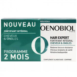 Oenobiol Hair Expert Fortifiant Intégral Cheveux & Ongles Lot de 2 x 60 Comprimés 8713304955625