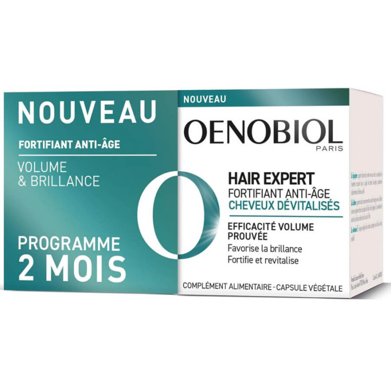 Oenobiol Hair Expert Fortifiant Anti-Âge Cheveux Dévitalisés Lot de 2 x 30 Capsules 8713304955601