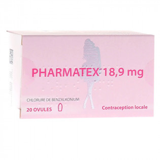 Pharmatex 18.9 mg local contraception 20 Ovules