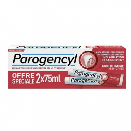 Parogencyl Dentifrice Soin Intensif Gencives 2 x 75 ml 8720181369605