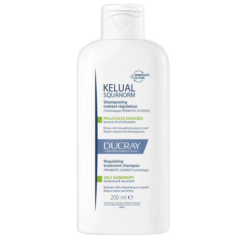 Ducray Shampooing Kelual Squanorm Pellicules Grasses 200 ml 3282770396423