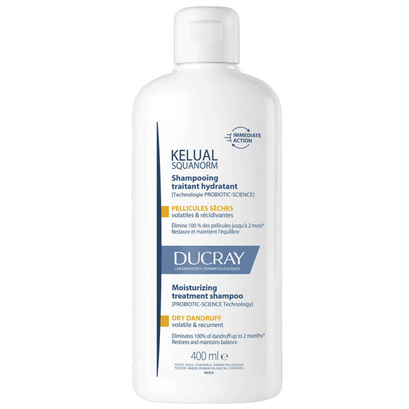 Ducray Shampooing Kelual Squanorm Pellicules Sèches 400 ml 3282770396515