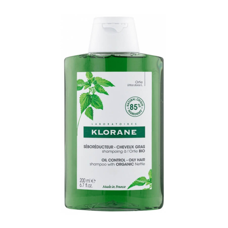 Klorane Shampoing à l'Ortie Bio Séborégulateur Cheveux Gras 200 ml 3282770141917