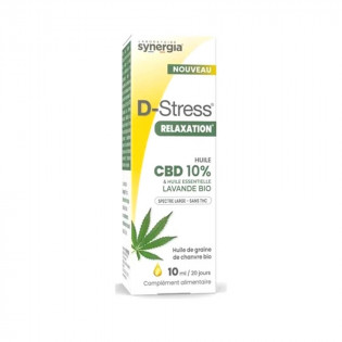 D-Stress Relaxation CBD 10% & Huile Essentielle de Lavande Bio 10 ml 3760139290860