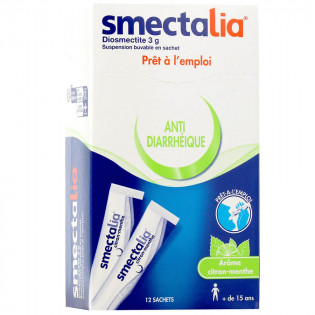 Smectalia stick Lemon Mint 12 sachets against diarrhea