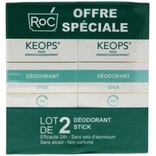 Keops Déodorant sans alcool Stick. Lot de 2 de 40ML