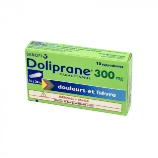 Sanofi Doliprane 300 mg 10 suppositoires 3400934810176