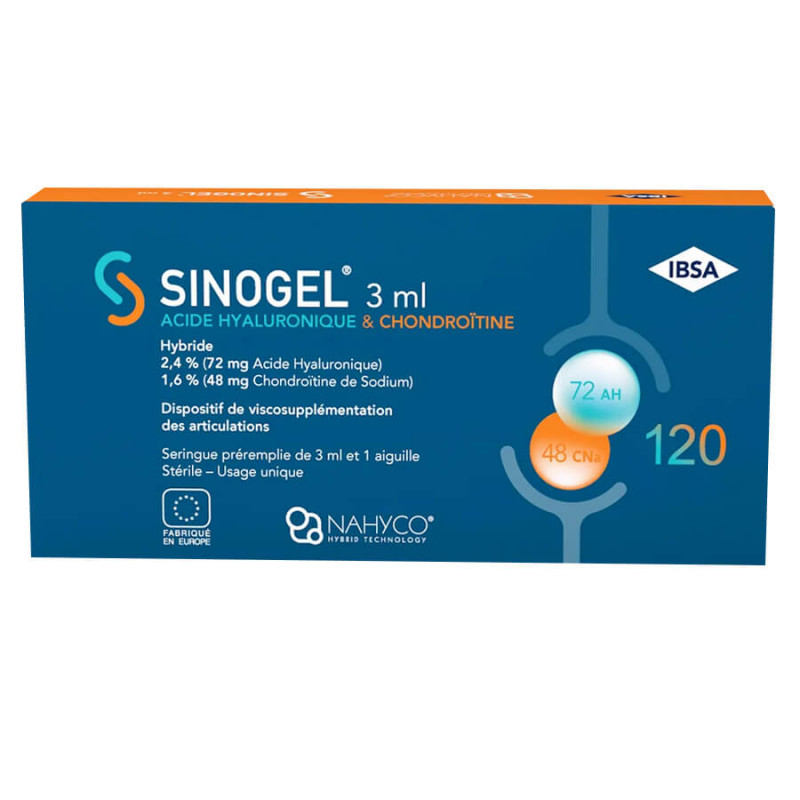 Sinogel Injection Seringue Préremplie 3 ml Arthrose 8033638958100