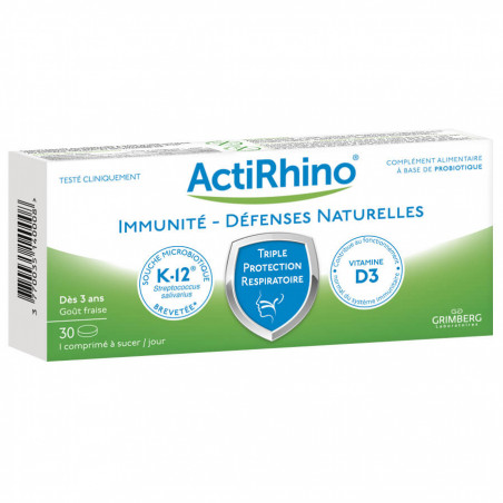 ActiRhino infections respiratoires immunité défenses naturelles 30 comprimés 3770035140008