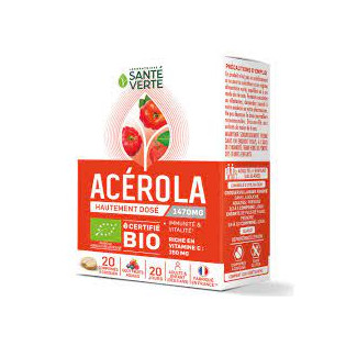 Santé Verte ACEROLA 1470mg BIO - 20 comprimés